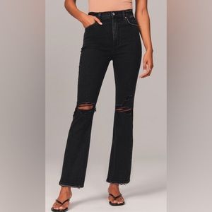 Abercrombie & Fitch Ankle Straight Ultra High Rise Jeans